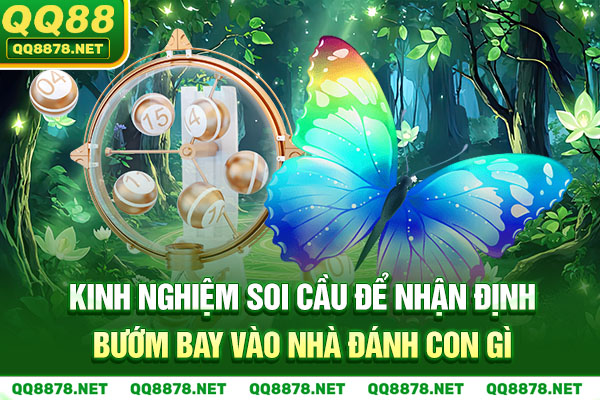Kinh nghiệm soi cầu để nhận định bướm bay vào nhà đánh con gì