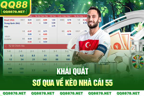 Khái quát sơ qua về tỷ lệ kèo nhà cái 55