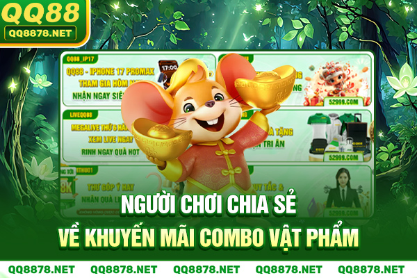 Người chơi chia sẻ về khuyến mãi combo vật phẩm